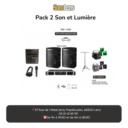 Location Pack 2 son et lumière