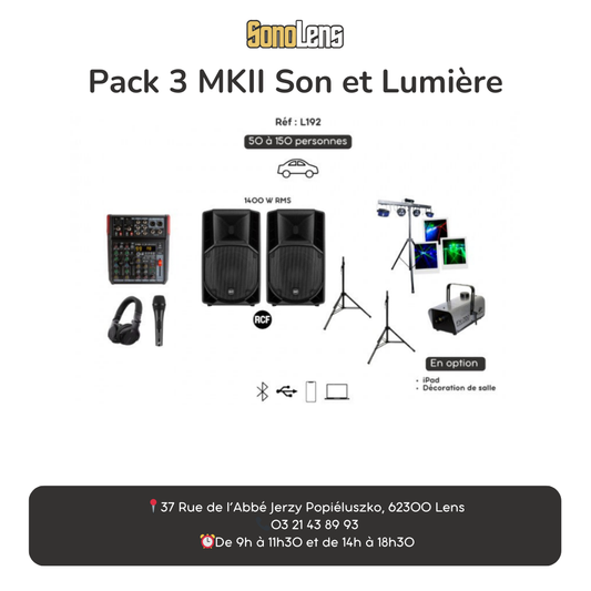 Location Pack 3 MK2 son et lumière