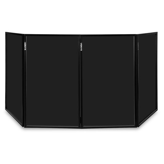Ecran DJ dépliable 120 x 70, noir (4 panneaux) - DB2B