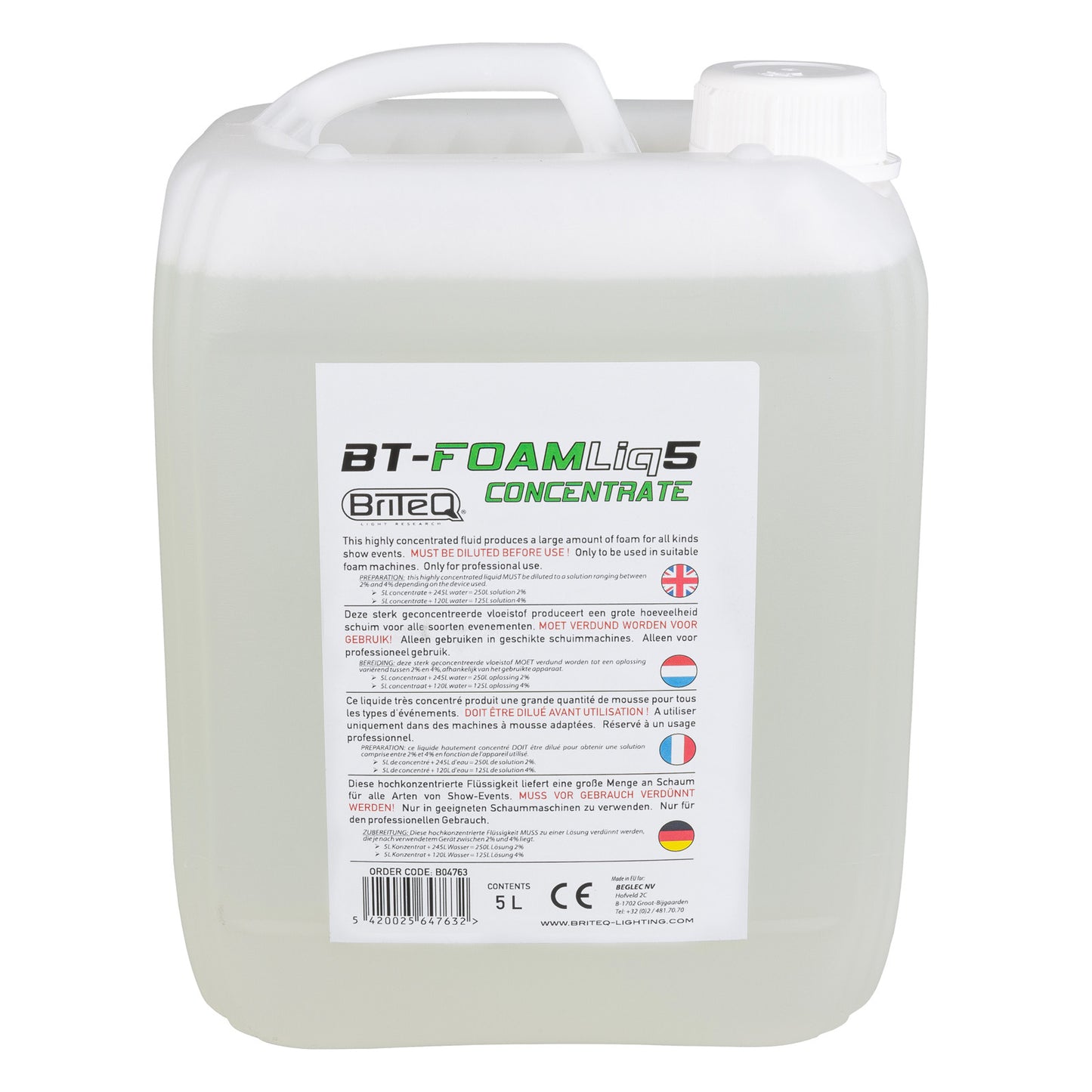 Briteq - BT-FOAMLIQ5 2 à 4%