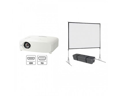 Location pack vidéo – 6000 lumens avec écran 3 x 2 m