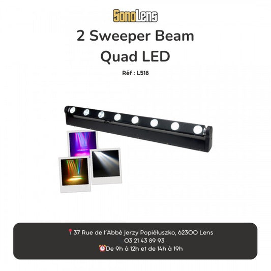 Location de 2 Sweeper Beam Quad LED – ADJ