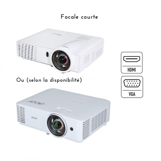 Location Video-Projecteur Focale Courte 3400 lumens HDMI